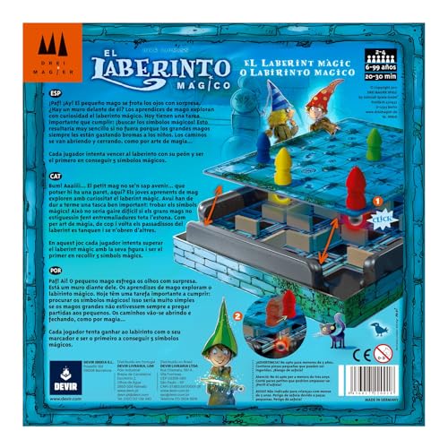 Devir - Laberinto Mágico Juego de Estrategia, 6+ Años, Multicolor, 8436017220018
