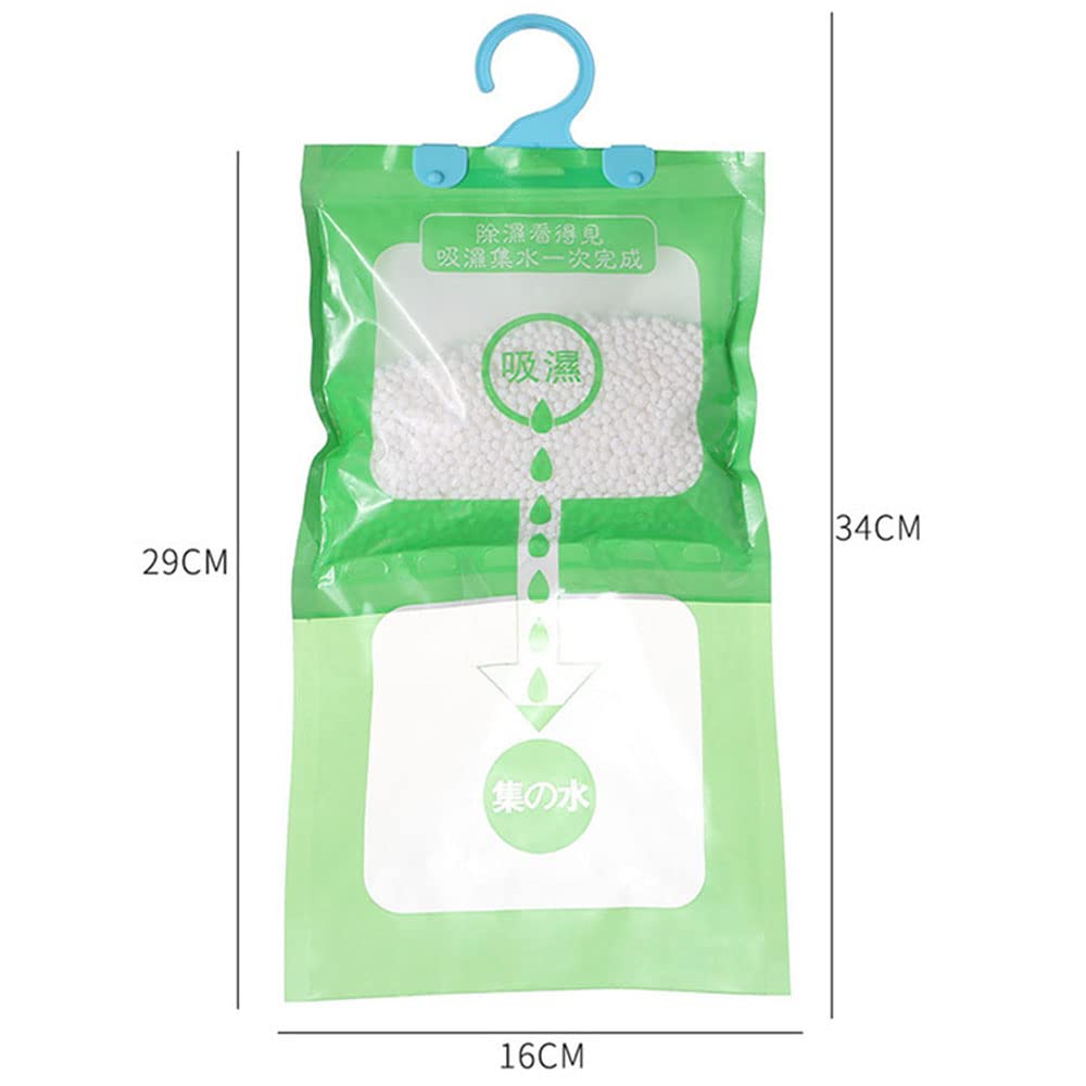 Bolsas colgantes con absorción de humedad, deshumidificadores sin perfume, higroscópicos antimoho, a prueba de humedad, proceso de deshumidificación podría ser testigo (230 g/paquete, 5 unidades)