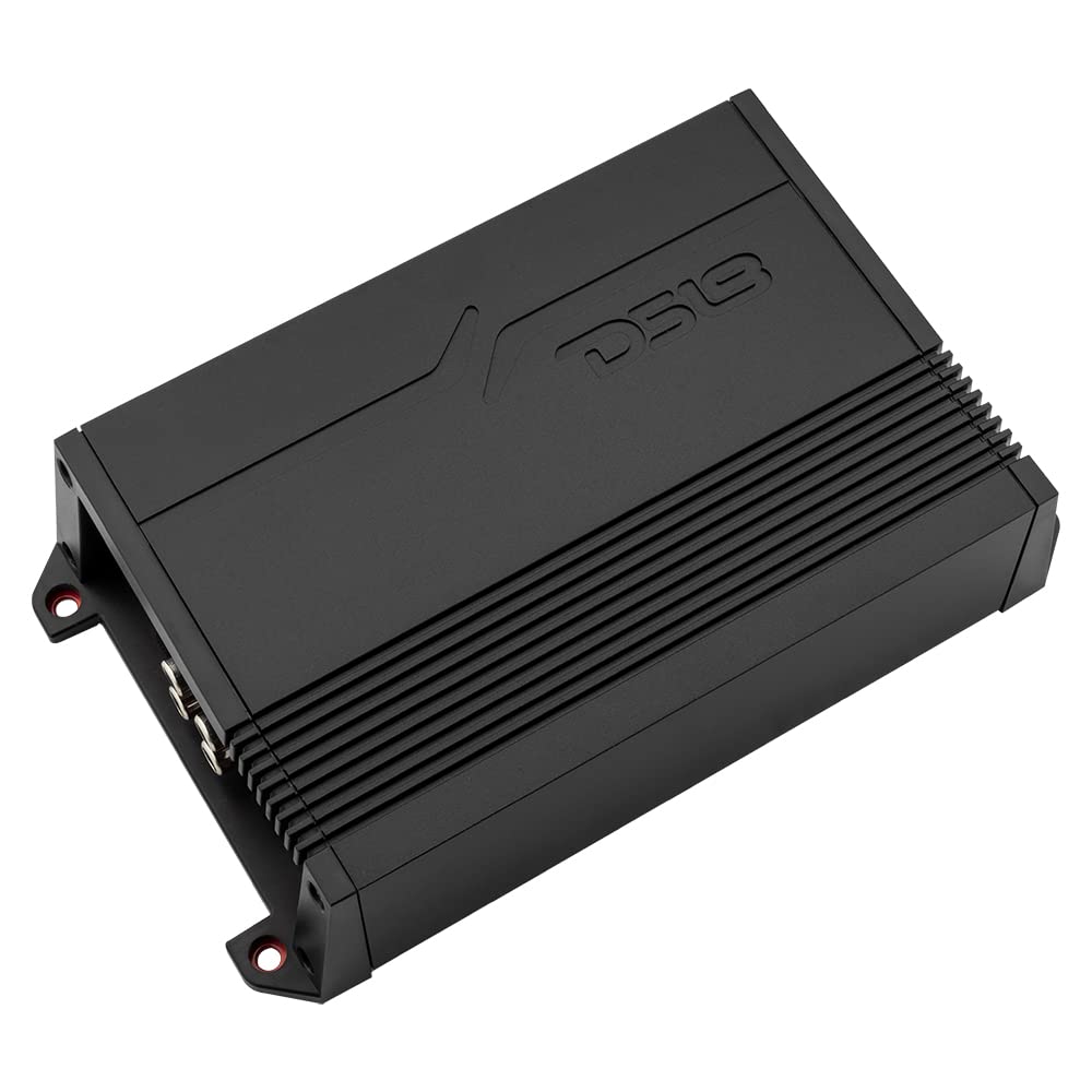 Amplificador de Coche DS18 Gen-X Rojo Clase D 4 Canales Compacto 1000 Vatios 2/4 Ohmios Estable y Puenteable