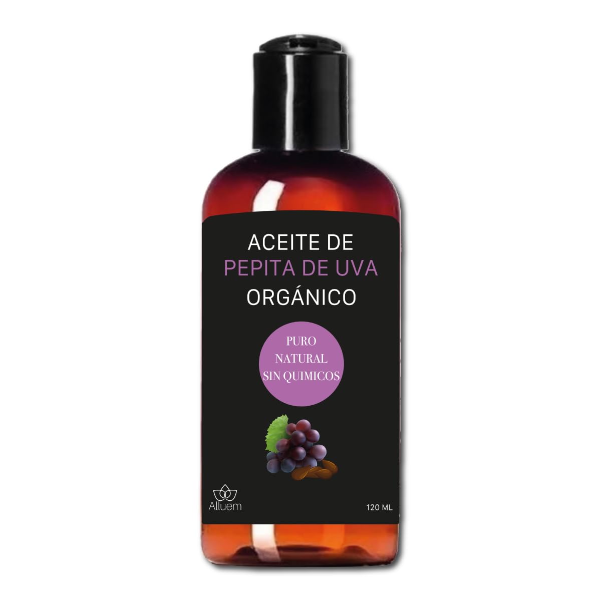 Aceite Para Masajes Alluem Pepita De Uva Puro Orgánico