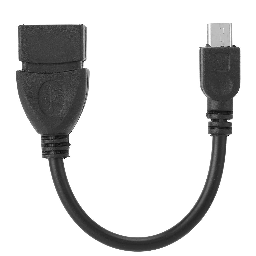 Cable Adaptador OTG Android ASHATA Negro Interfaz Micro USB a USB Hembra