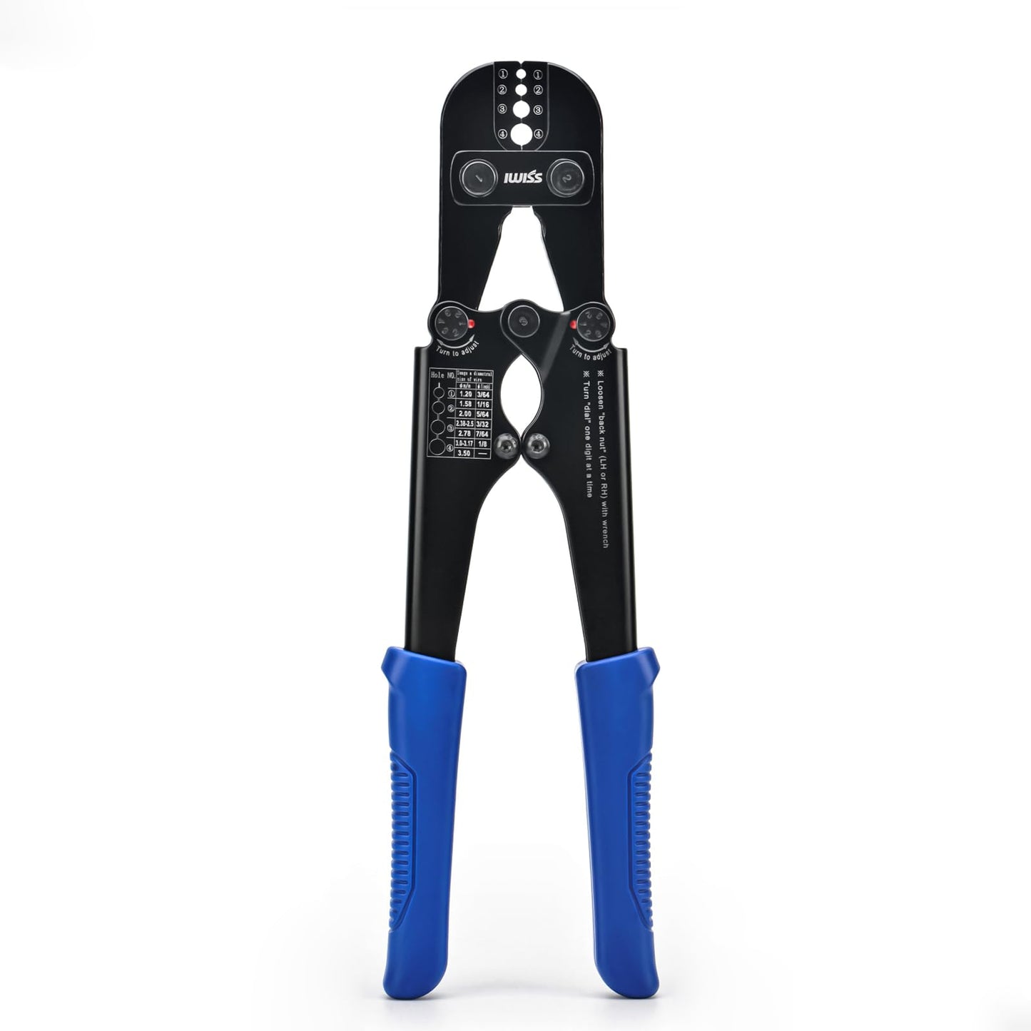iCrimp Herramienta de crimpado de cuerda de alambre para mangas ovaladas de aluminio, mangas de parada, casquillos de crimpado, manga de bucle de crimpado de 3/64 a 1/8 pulgadas