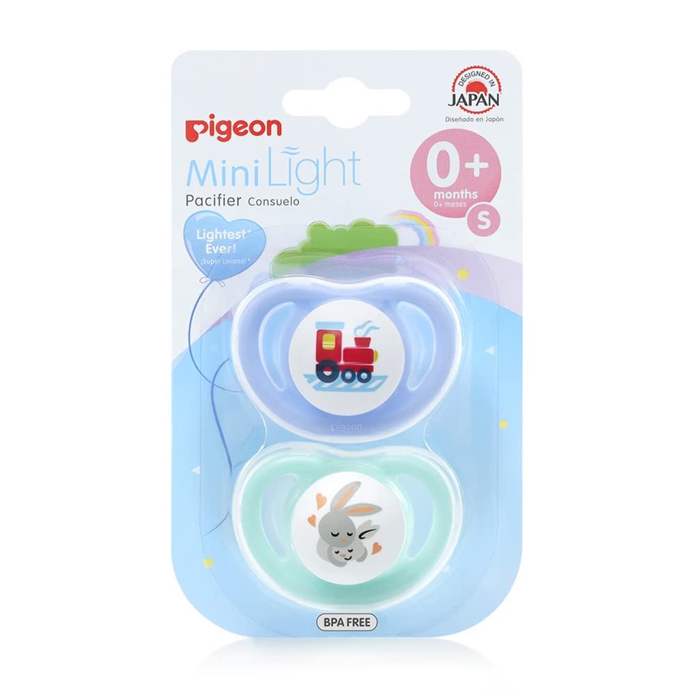 Chupones para Bebé Pigeon Rosa Silicona Suave Ajuste Perfecto para Bebé Niña 0 a 3 Meses