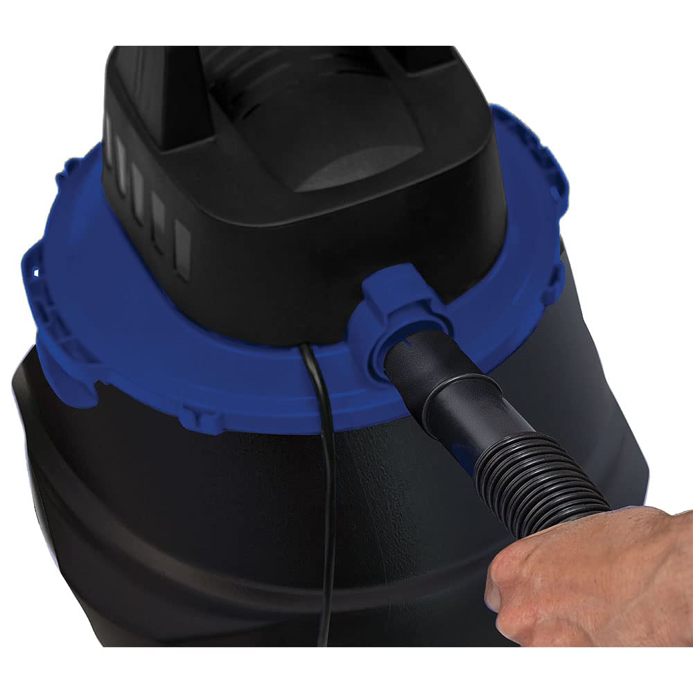 Koblenz WD-5 MA - Aspiradora Seco Mojado 3 en 1 con Sistema de Expulsión de Aire, Cable eléctrico y Accesorios, Tanque con Capacidad de 5 galones y Motor de 3.5 HP