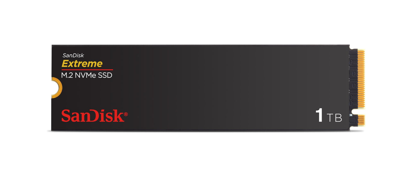 Disco Duro Interno SSD SanDisk Extreme 1TB Negro con PCIe Gen 4.0 para Alto Rendimiento