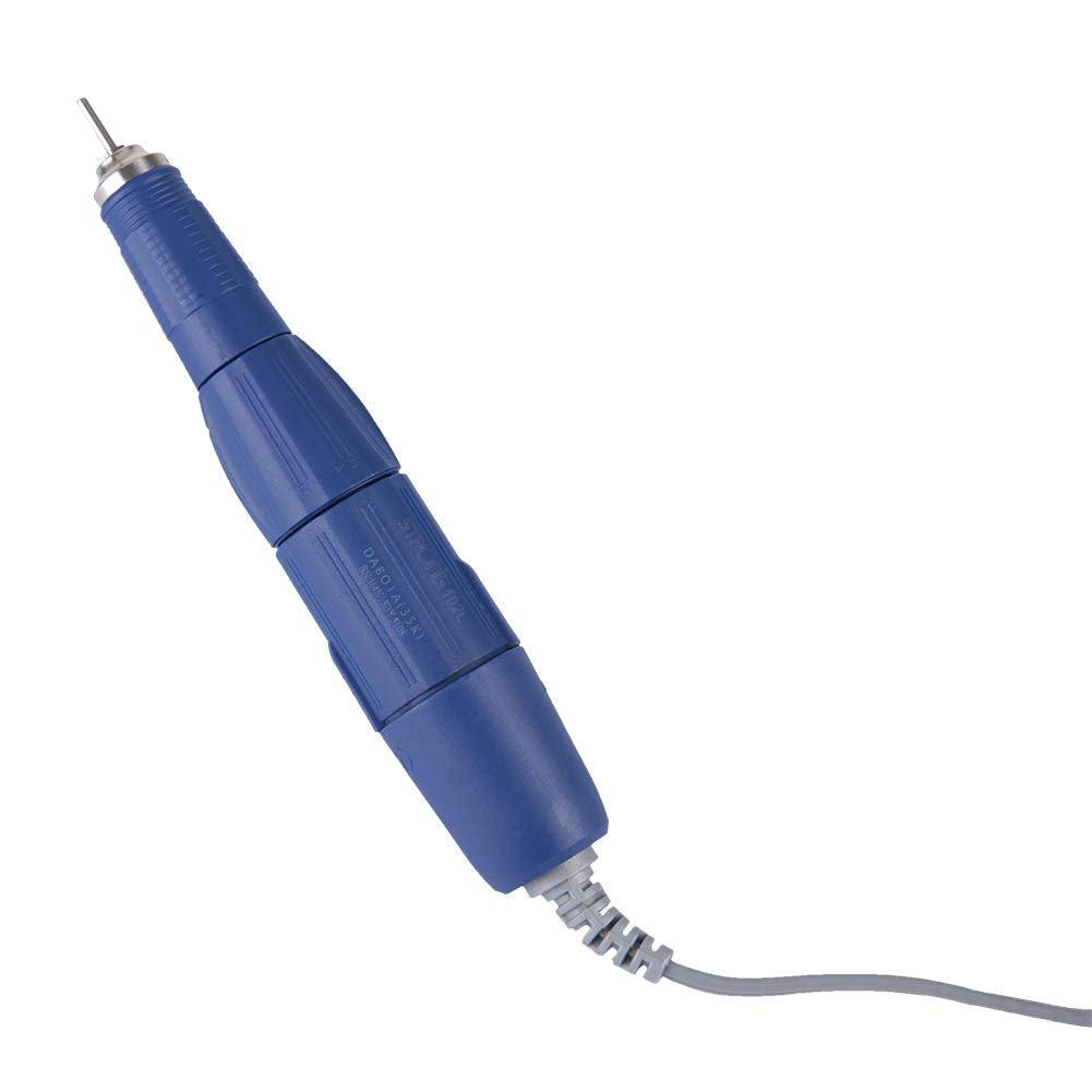 Mango para Taladro Eléctrico de Uñas Azul Mango 102L-2.35mm de Acero Inoxidable para Uso Profesional y Hogar
