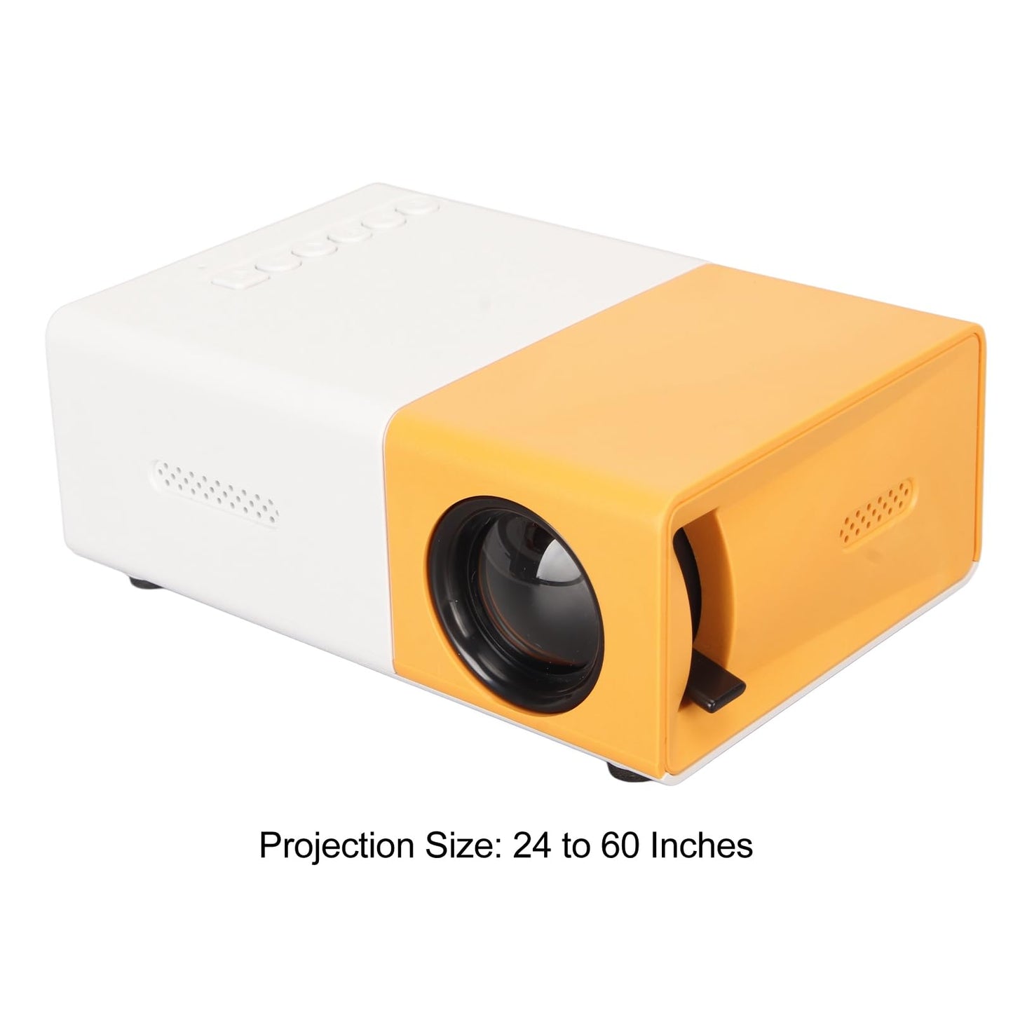 banapoy Mini Proyector, HD 1080P TFT LCD Proyector de Video Portátil con Control Remoto AV VGA HD USB, Proyector de Cine en Casa Video Proyector de Teléfono Pequeño de Bolsillo Inteligente