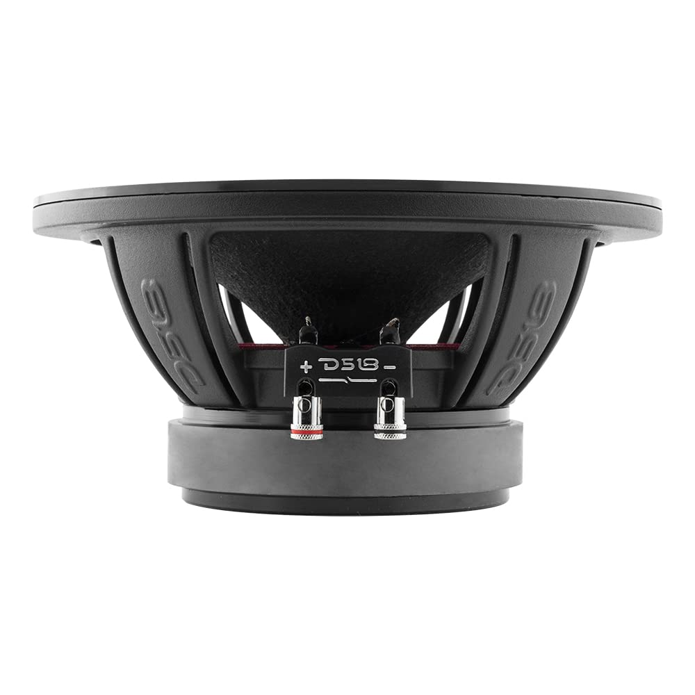 Altavoz de Audio para Coche DS18 Negro 8 Pulgadas Rango Medio 700 Vatios 4 Ohmios