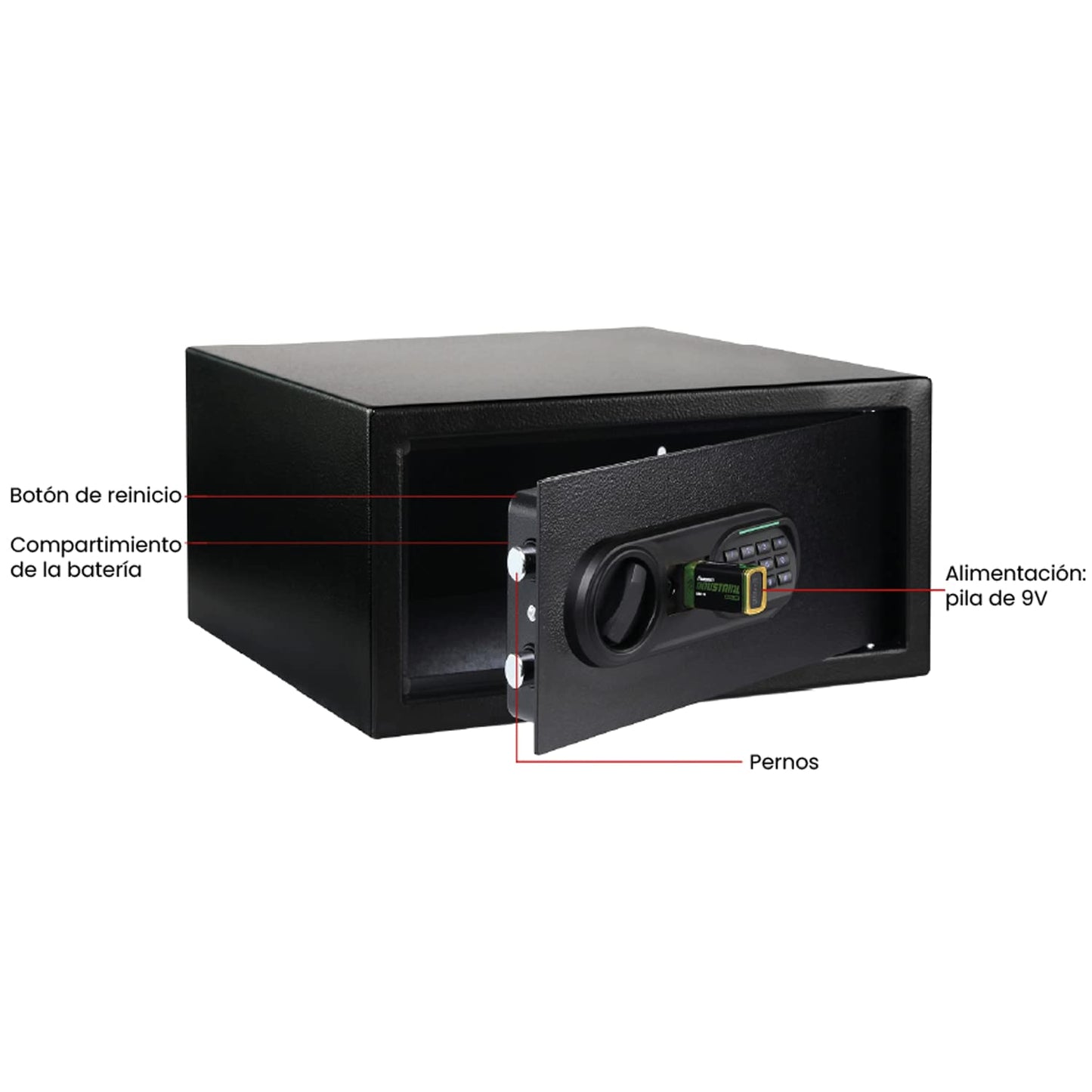 Kishnell | Caja Fuerte Laptop Apertura Electronica Con Luz Glock 23EIS