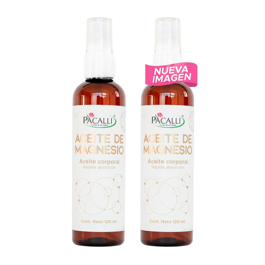 Pack de 2 Aceites de Magnesio de 120ml - Fácil aplicación para aliviar músculos cansados, absorción rápida. Ideal para recuperación muscular. Aporta alivio y relajación. ¡Compra online!