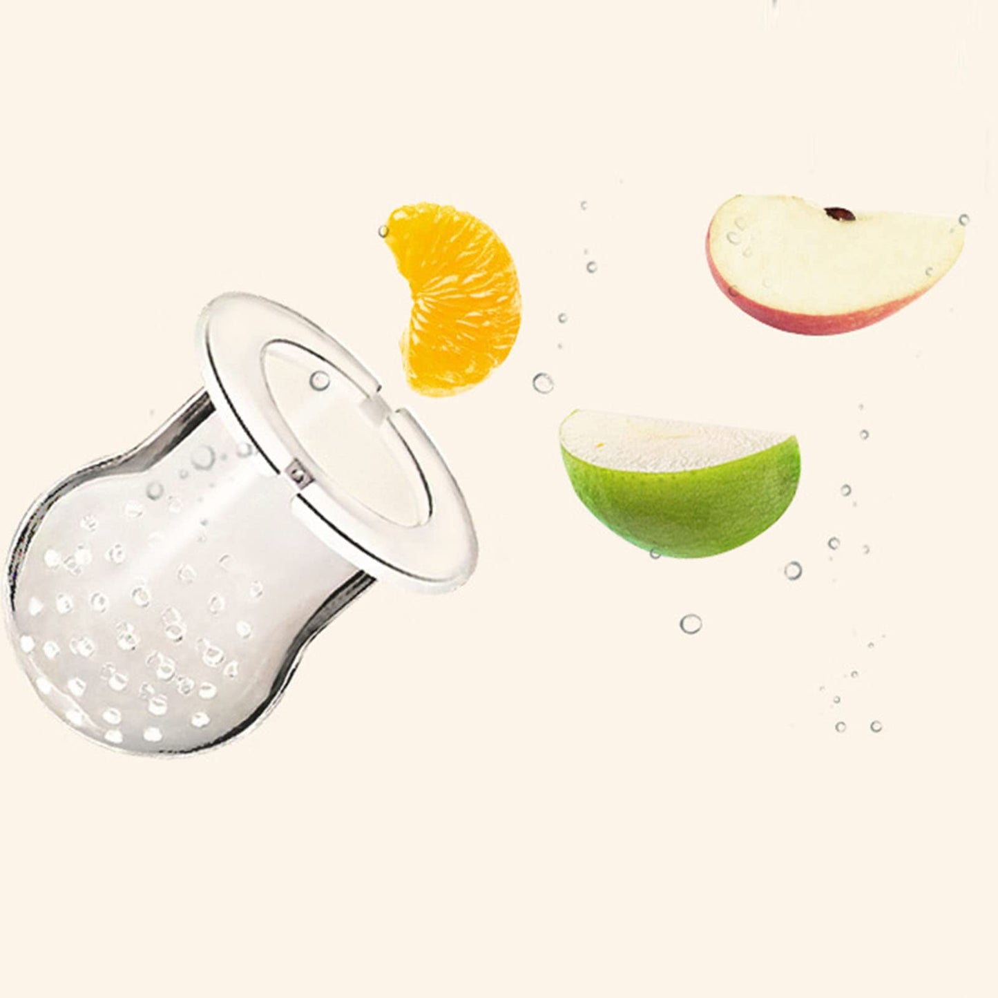 Chupete para Alimentación de Alimentos de Silicona Suave para Bebés 2 Unidades Verde Azul