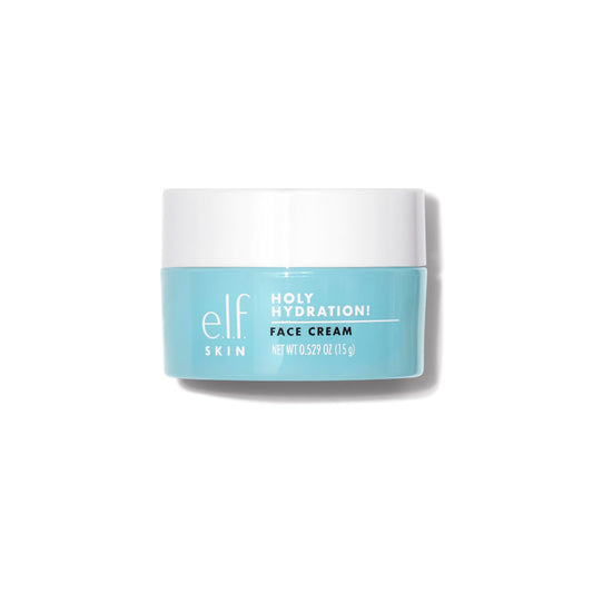 e.l.f. SKIN Mini Holy Hydration! Face Cream, Lightweight, Hydrating Face Cream For Supple Skin, Formulated With Hyaluronic Acid & Niacinamide, 15g