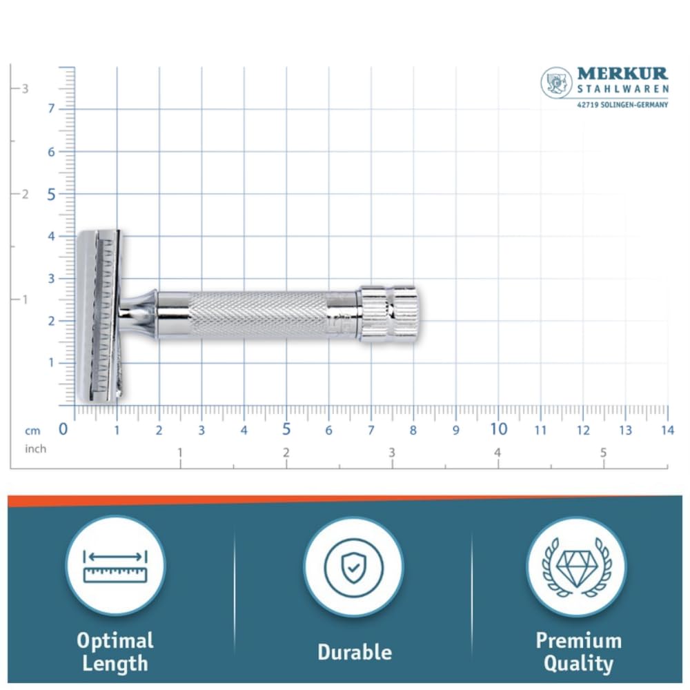 Merkur-Razor Safety Razor 37c Chrome with Slant Bar
