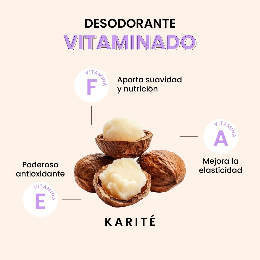 NaturalDry - Desodorante Natural Mujer - Sin Aluminio - Sin Parabenos - No obstruye los poros - Elimina el mal olor - NO HUELES - en barra (3 unidades)