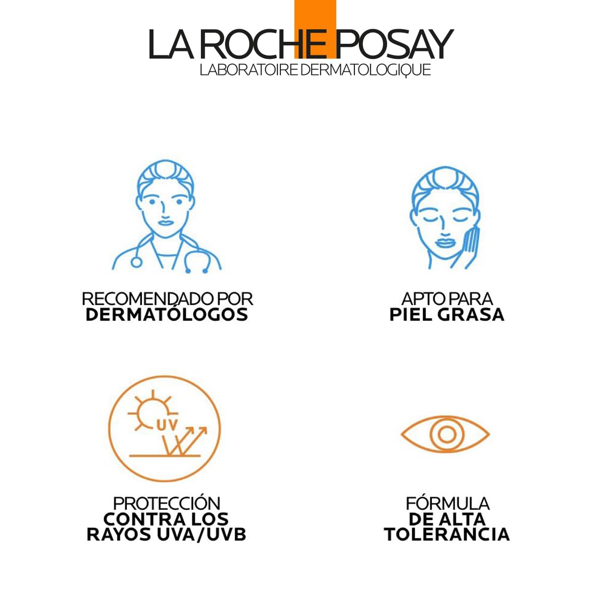 La Roche Posay Anthelios Toque Seco con Color FPS 50+ Protector Solar Facial para Piel Grasa, 214.2 ml