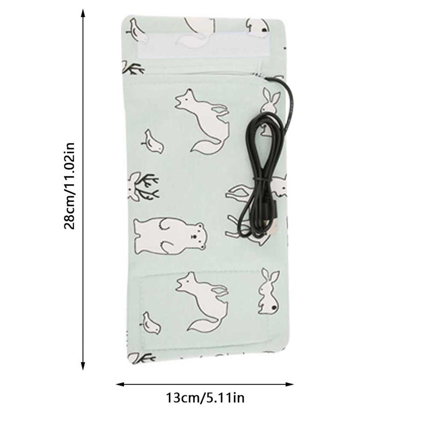 Funda para Biberón que Mantiene el Calor, Bolsas para Biberones Portátiles, USB para Mantener el Calor de la Leche, Calentador Multifunción para Taza de café, té, Bebida, Bolsa de (Tipo 1)