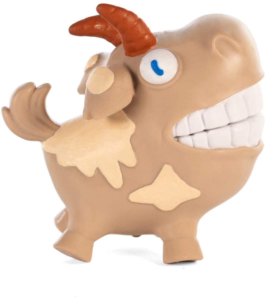Hog Wild Scream-O Screaming Goat Toy – Aprieta las mejillas de la cabra y hace un divertido sonido de grito – Divertido relleno de calcetines, Navidad, broma, novedad, regalo de mordaza para niños,
