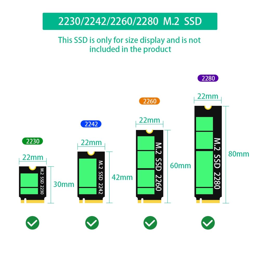 Adaptador Combo SSD OTDOGUO 2 en 1 M.2 NGFF NVME PCI-E a U.2 SFF-8639 y M.2 NGFF