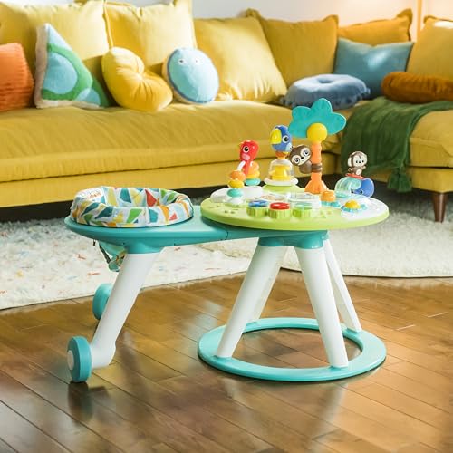 Bright Starts Around We Go - Mesa y centro de actividades 2 en 1 para caminar