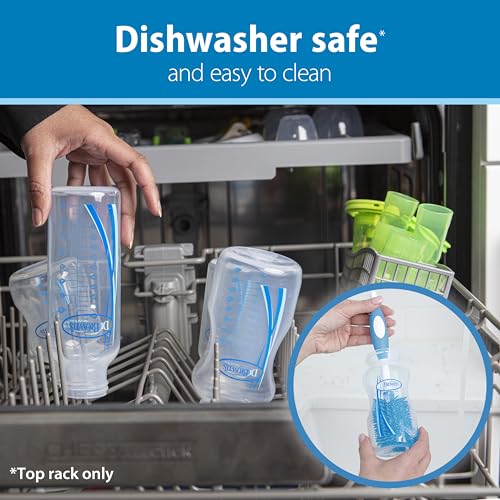 Pezón de Silicona Natural Flow Dr. Brown's Transparente Nivel 2 Flujo Medio para Biberón 3 m+ (Paquete de 1)