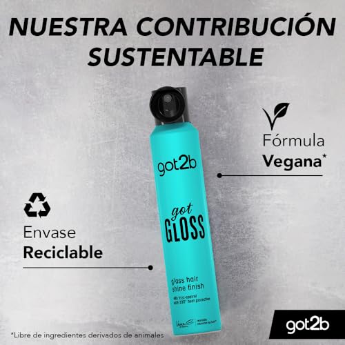Got2b Spray de acabado brillante para cabello Got Gloss 200ml