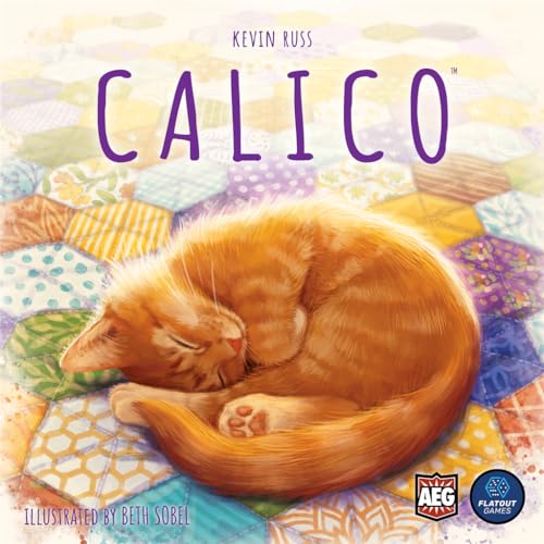 AEG | Calico - Juego de Mesa galardonado para Toda la Familia | Estrategia, Gatos, acolchado | 1-4 jugadores | A Partir de 10 años