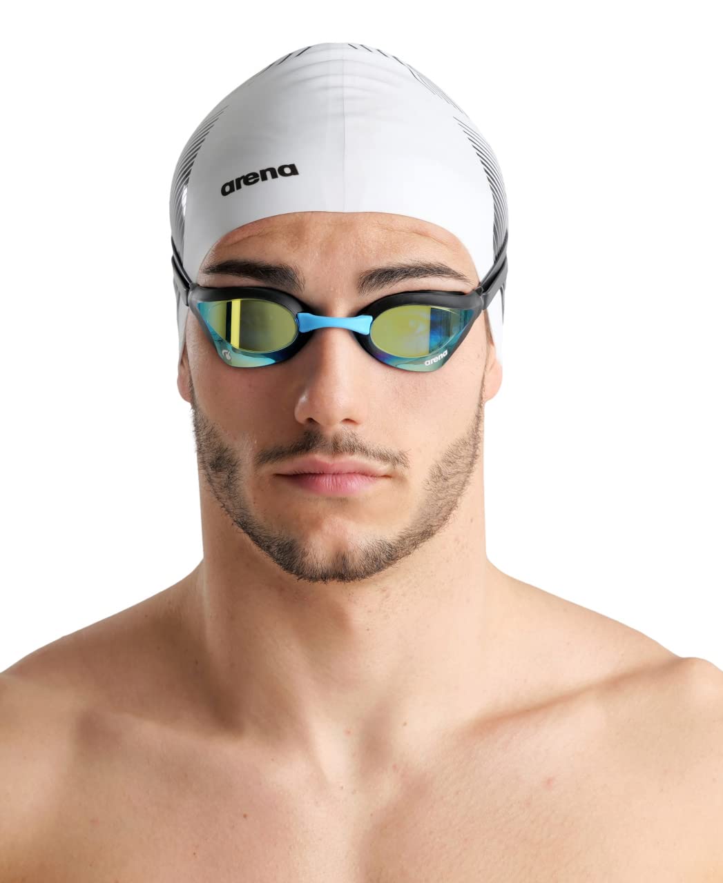 ARENA - anteojos de natación Unisex para Hombres y Mujeres, con núcleo Cobra, antivaho, Lentes de policarbonato, Color Aguamarina/Negro