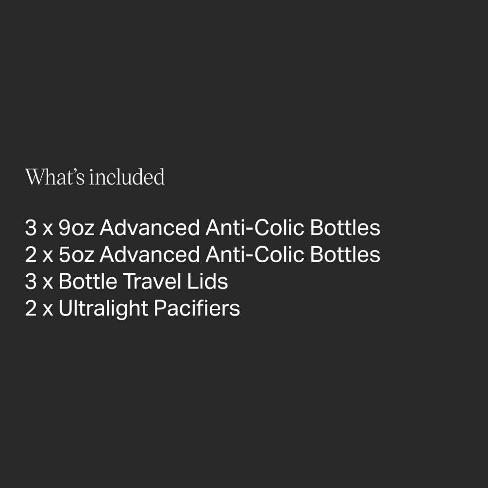 Set de Alimentación para Recién Nacido Tommee Tippee Advanced Anti-Colic Transparente con Sistema de Ventilación Anti-Cólico y Tetinas Lentamente Flujo Similar al Pecho