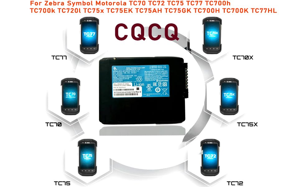 Batería de Repuesto CQCQ TC77 para Escáner de Código Zebra Motorola