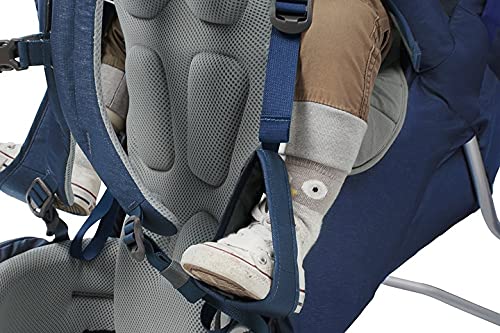 Mochila Portabicicletas para Niños Kelty Journey PerfectFit Sombra Oscura con Suspensión Ajustable y Bolsillos de Malla