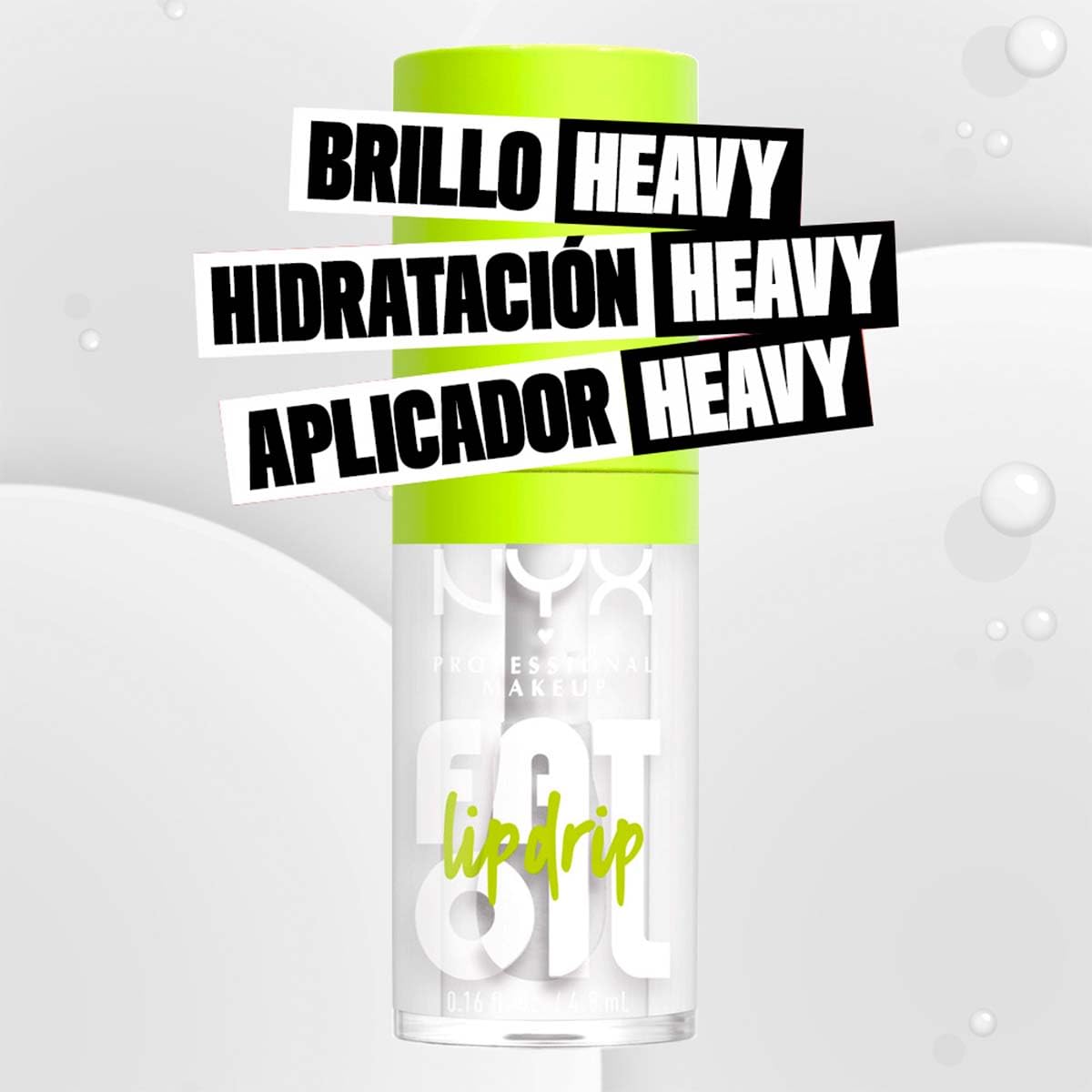 NYX Professional Makeup, Fat Oil Lip Drip Gloss, 4.8ml. Tono: My Main. Brillo labial hidratante con efecto jugoso hasta por 12 horas. Infusionado con aceite de aguacate, mora y frambuesa para una sensación no pegajosa. Fórmula vegana.