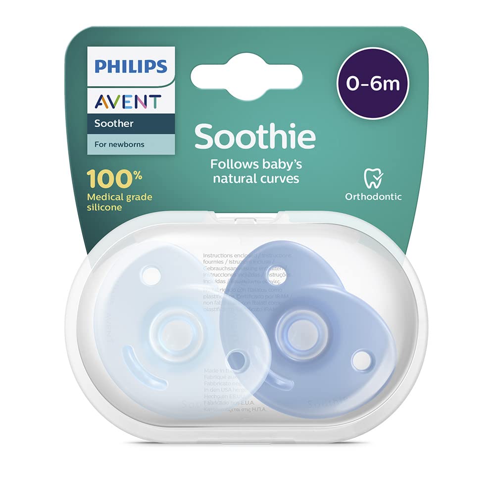 Chupón Philips Avent Azul Soothie para Niño 0-6 Meses