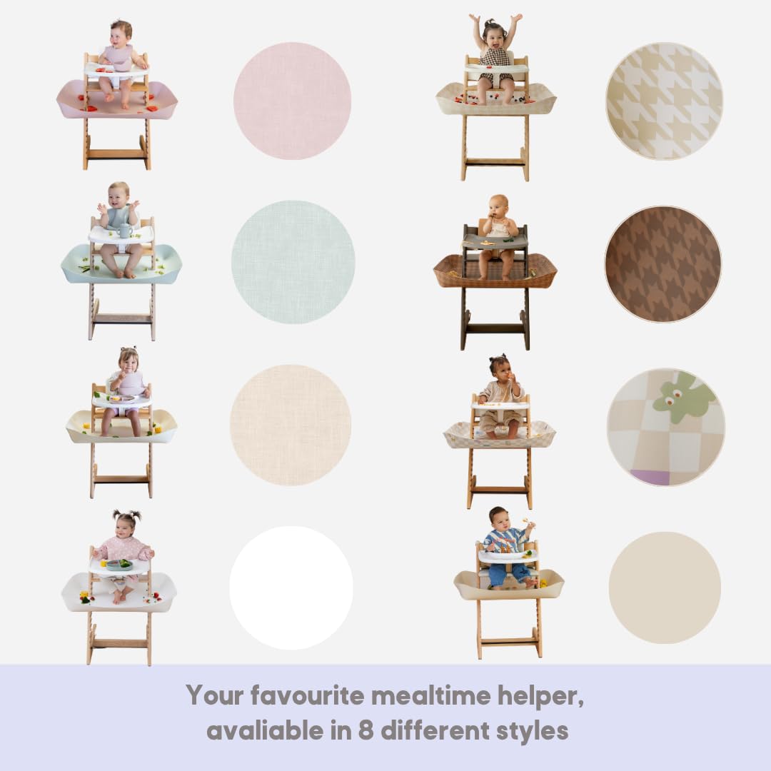CATCHY - Colector de alimentos - Compatible con Stokke Tripp Trapp silla alta + otras 11 sillas altas - Trona alta se vende por separado - Alimentos para bebés y niños pequeños y atrapador de desorden