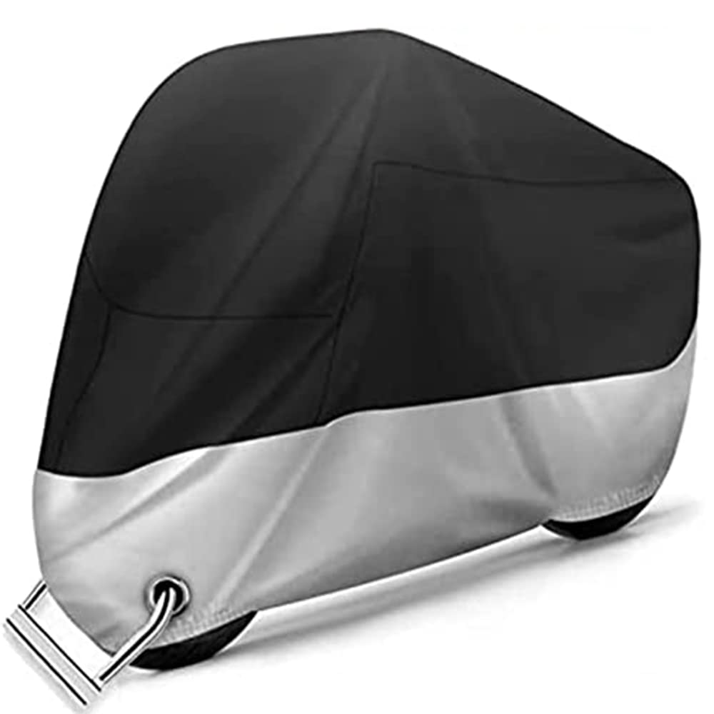 Funda para Moto Biula Negro Plata XL con Protección UV