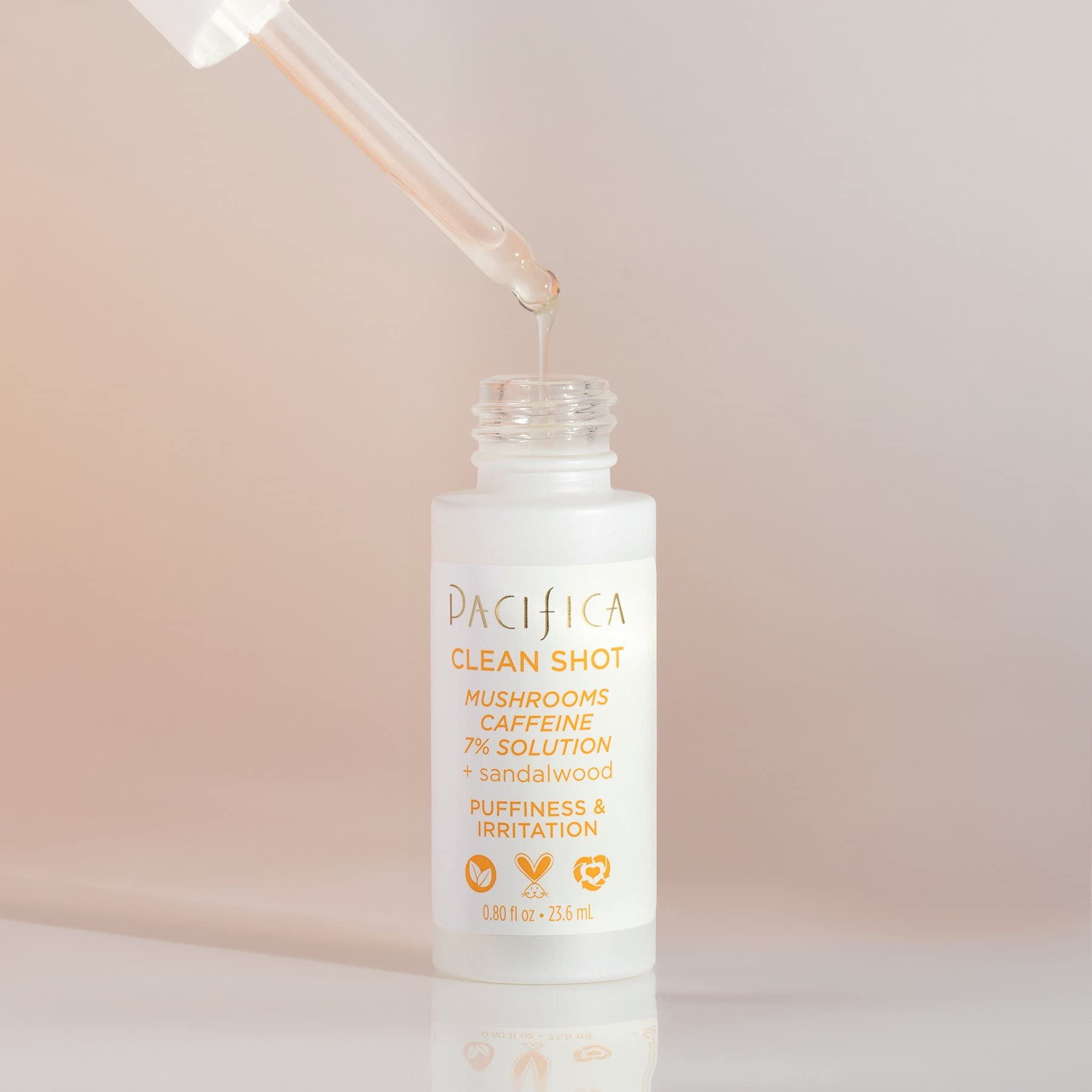 Suero Pacifica Clean Shot Hongos Cafeína 7% 24 mL