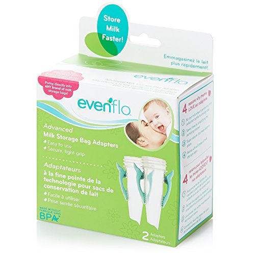 Adaptadores para Bolsas de Almacenamiento de Leche Materna Evenflo Feeding (2 Unidades)
