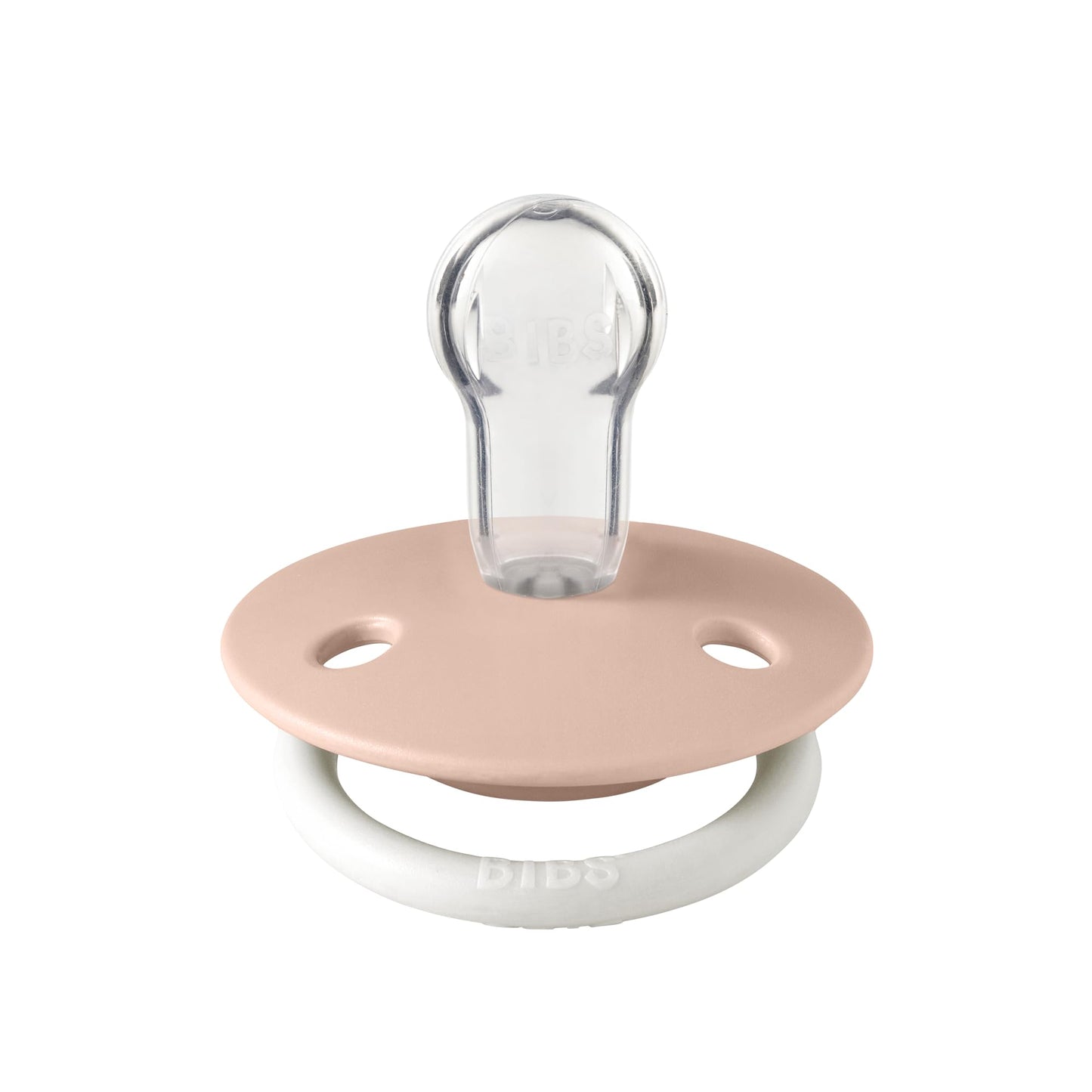 BIBS 5713795200610 PACIFIER, Blush GLOW/Vanilla GLOW, 2 piezas
