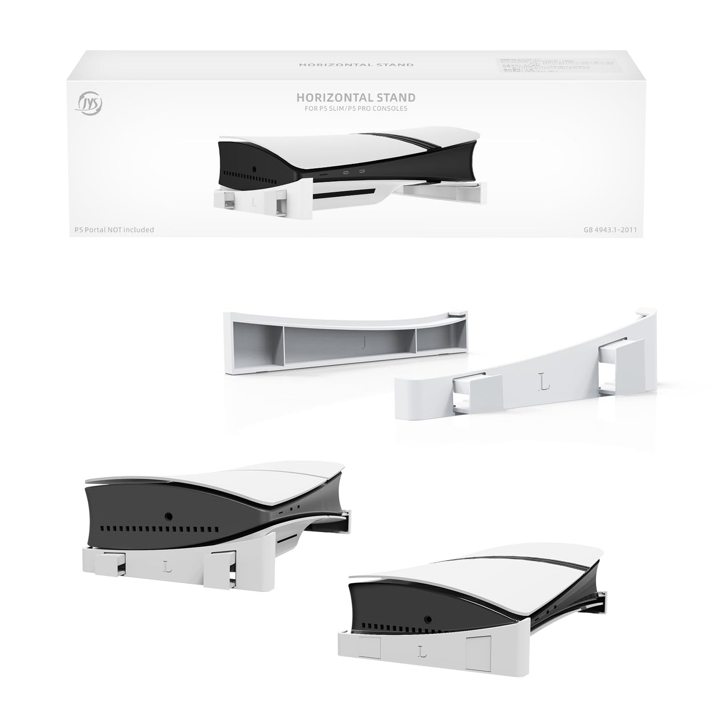 BeisDirect - Soporte Horizontal para Consola Sony PS5 Slim, Soporte Base Compatible con Discos PS5 y edición Digital PS5 Slim Accesorios Delgados con MADS Antideslizantes (Blanco)