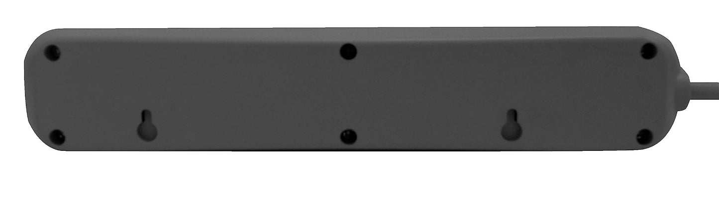 Koblenz Supresor de Picos, Multicontacto, 6 Contactos Caseros, 420 Joules de Protección, Oficina y Hogar, Carga y Protege Computadoras, Celulares, Bocinas, Cable de 45 cm (SS-420 C)
