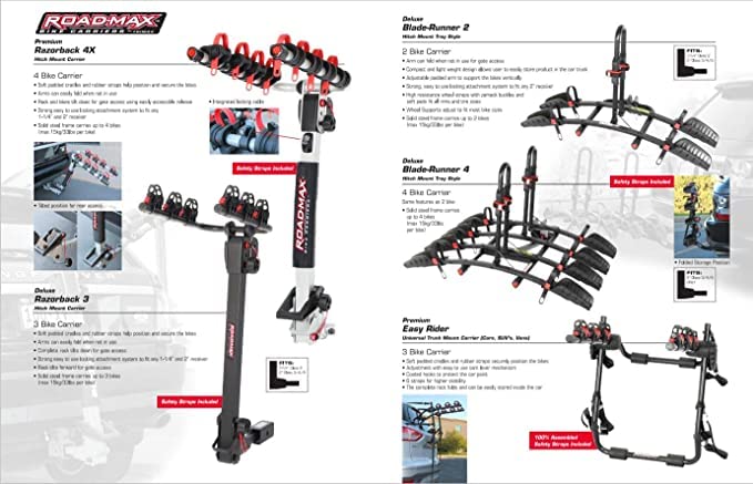 Portabicicletas Roadmax Road-MAX TRIMAX para 3 Bicicletas soporte de maletero