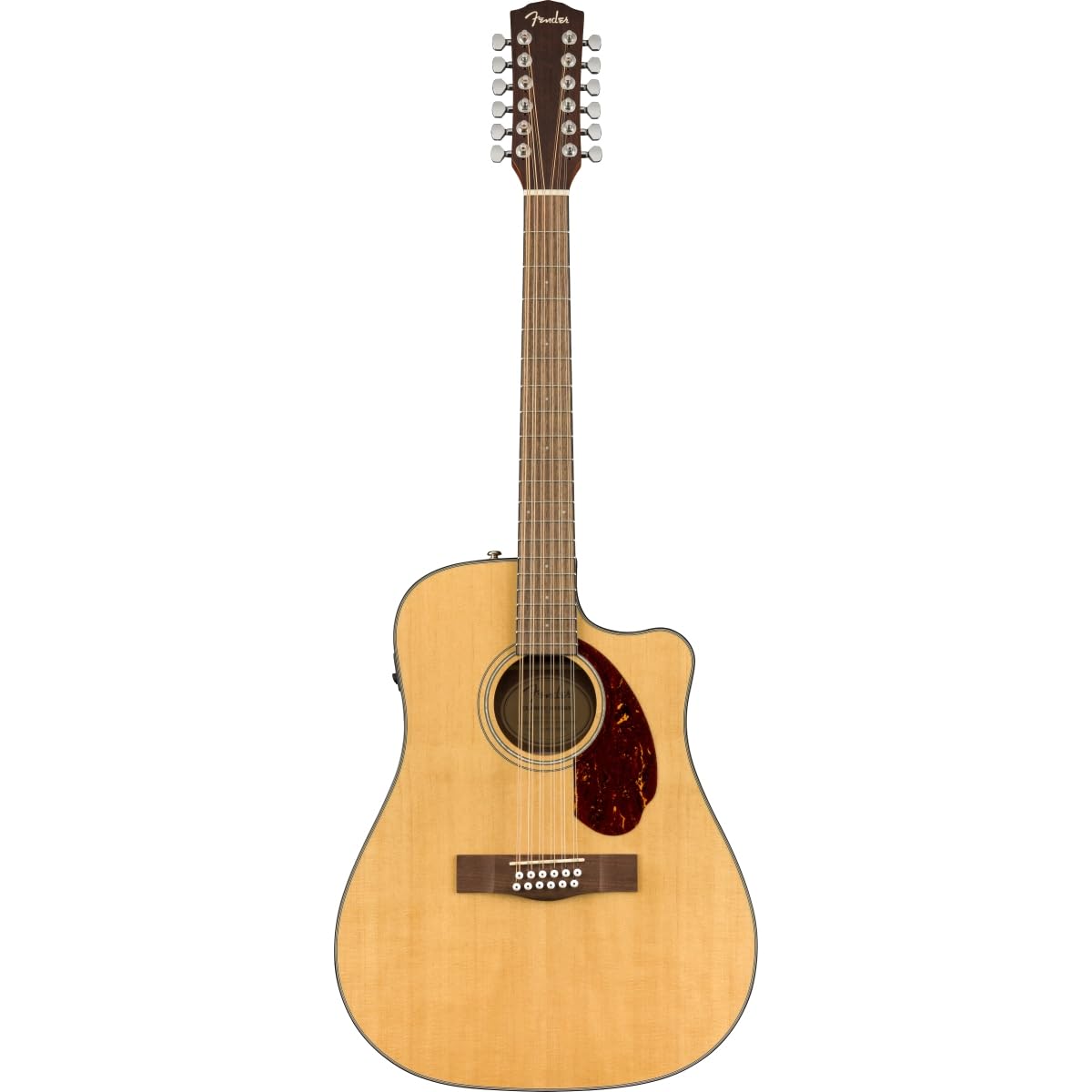 Fender Guitarra Docerola Electroacústica CD-140SCE 12-String, Natural Estuche Hardshell Case Incluído