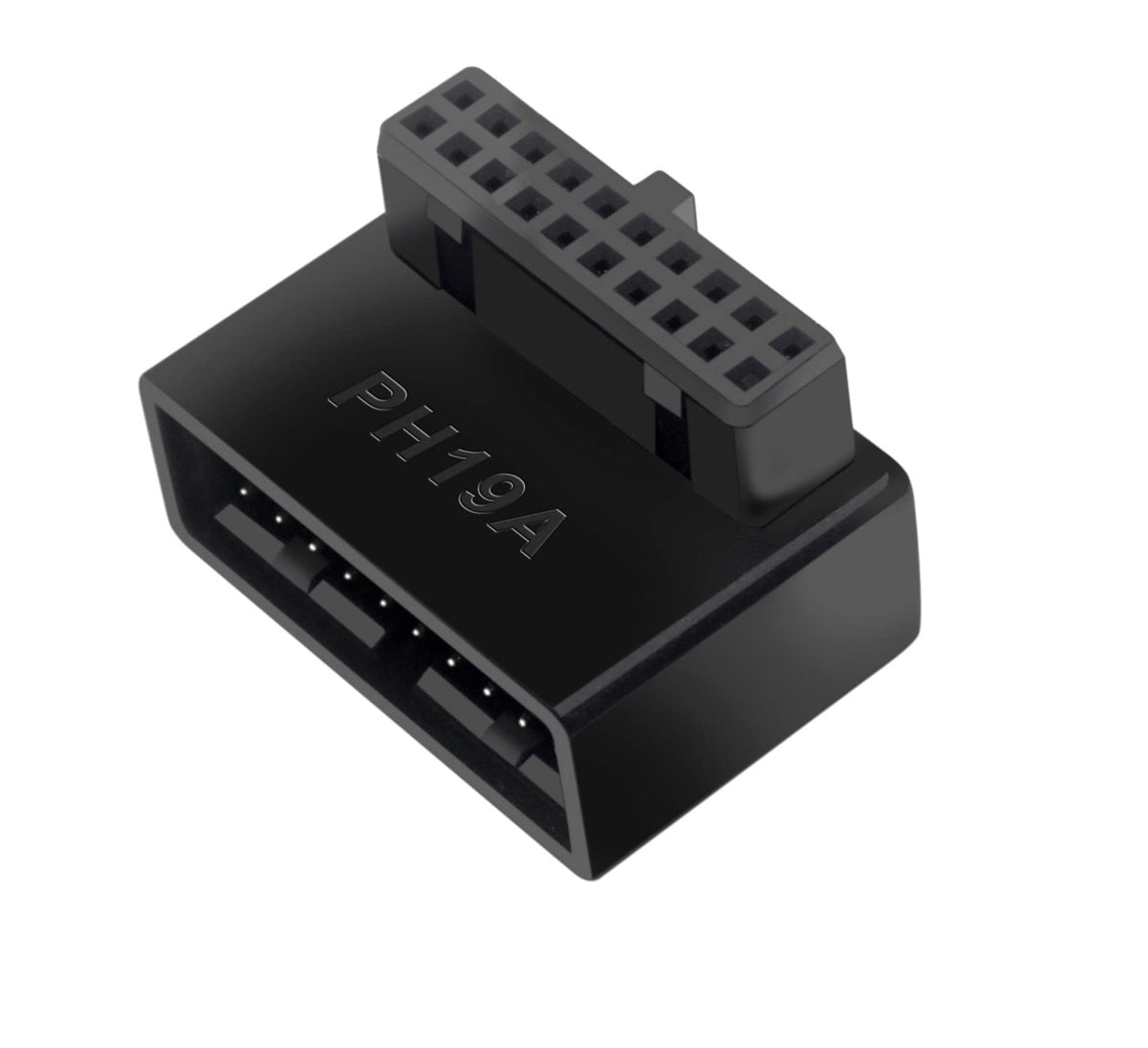 Adaptador de Placa Base USB3.0 SHANFEILU 90 Grados 19 Pines 20 Pines