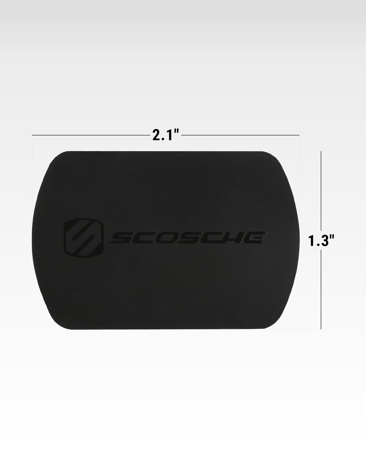 Juego de Placas de Metal Scosche MagicMount Negro con calcomanía Fuerte para Soporte Magnético Universal para Teléfono Celular