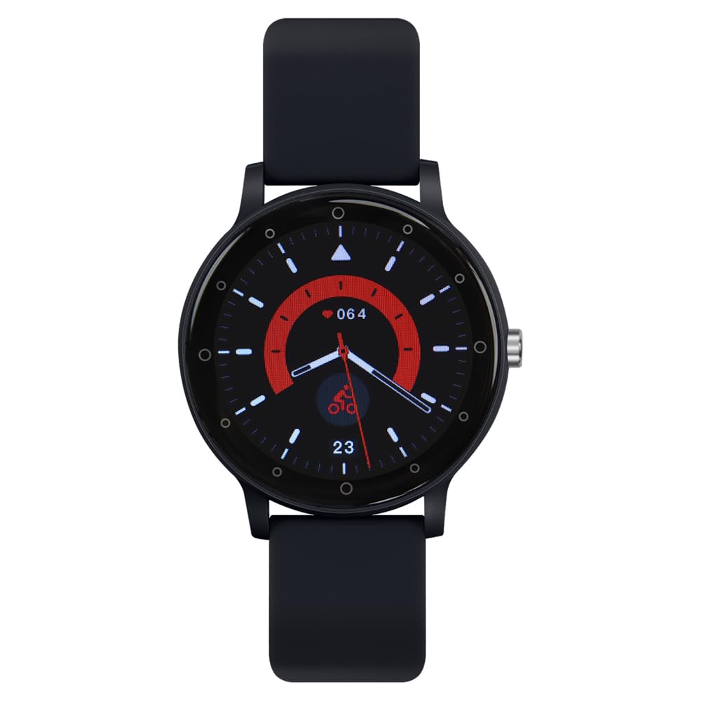 Smartwatch STF Kronos Insignia Round Negro Resistente a Salpicaduras y Polvo IP65 con Llamadas