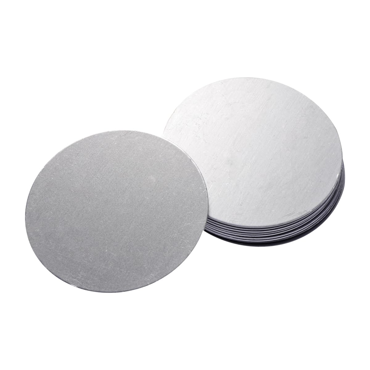 Hemobllo Juego De 10 Placas MetáLicas Adhesivas para Soporte MagnéTico De Celular En Auto, DiáMetro 4cm, Color Plata