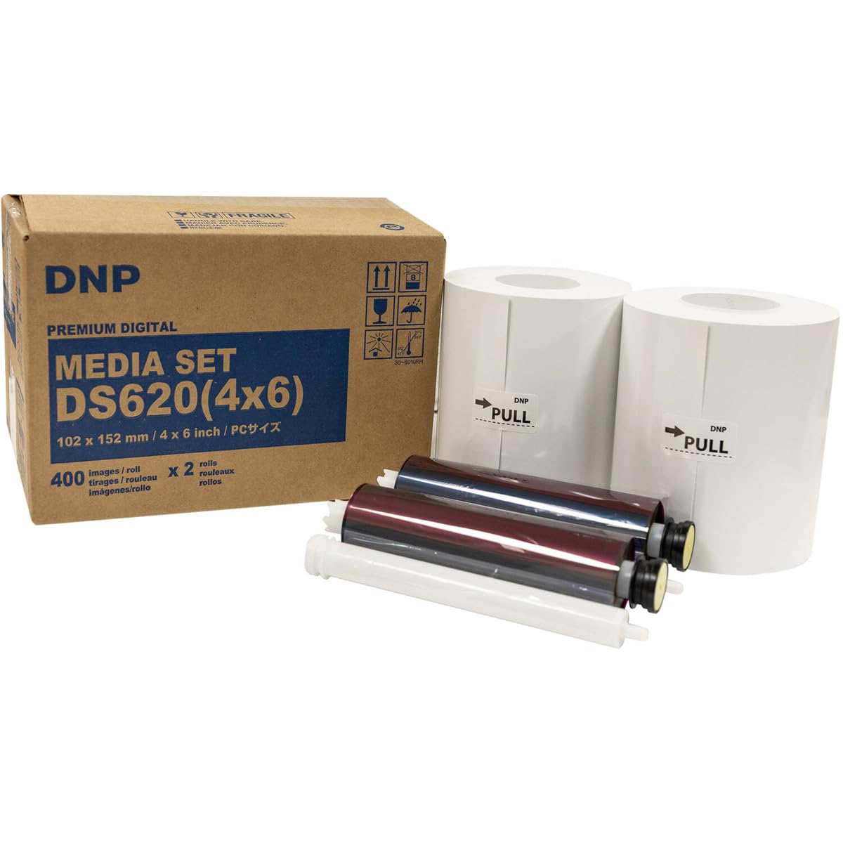 Papel para Sublimación DNP 4x6" para Impresora DS620A 400 Impresiones por Rollo 2 Piezas