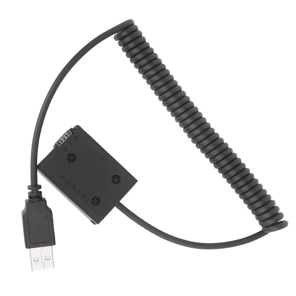S erounder Adaptador de Fuente de alimentación USB a FW50 Adaptador de alimentación de decodificación Completa Batería Falsa para A7/A7II/A7R/A7S/A7RII