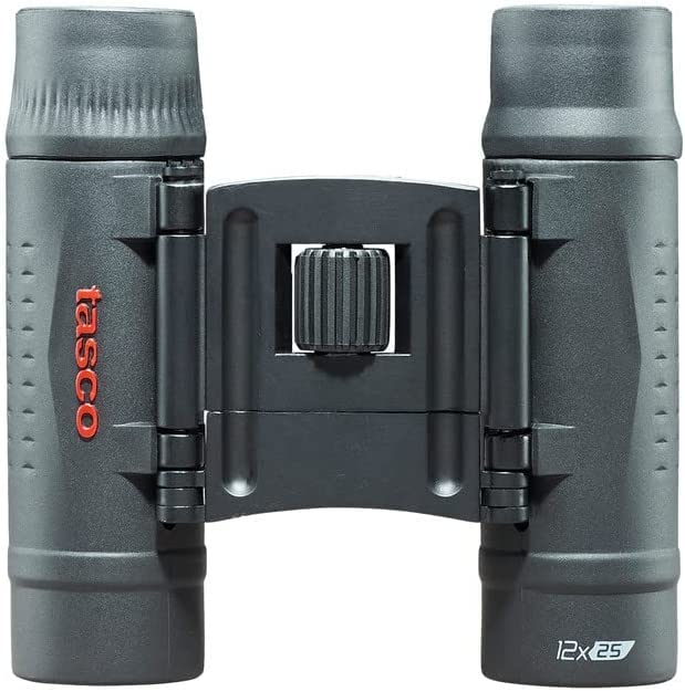 Binoculares Tasco Negro 12x25 mm para Viajes y Actividades al Aire Libre