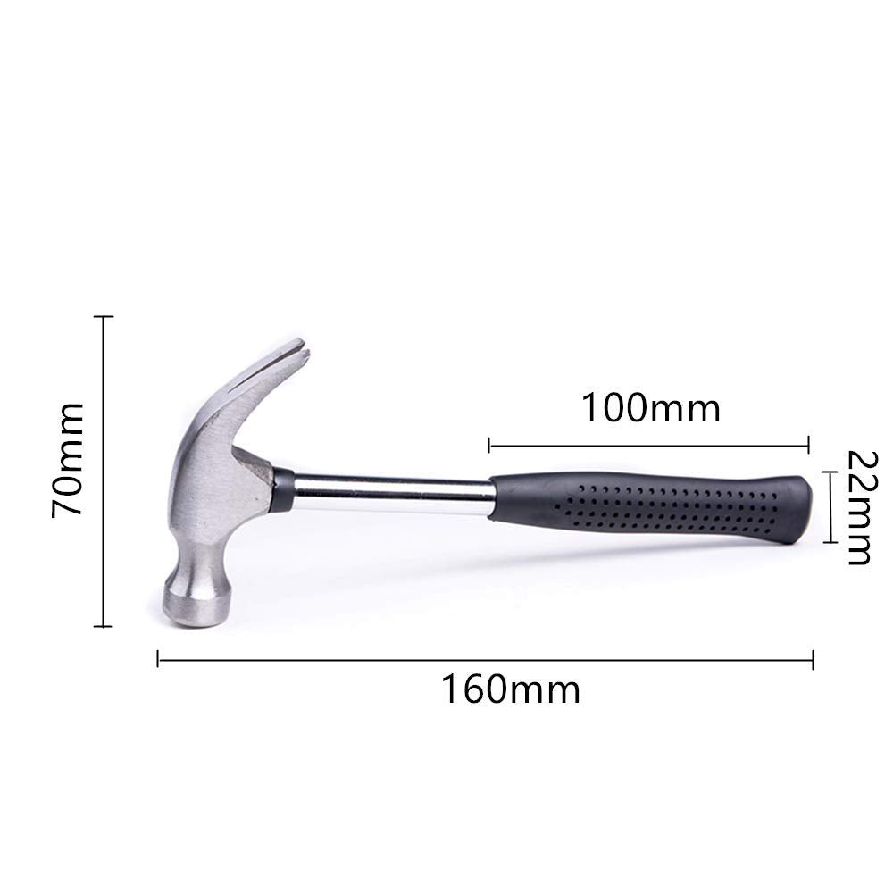 Martillo Mini con Garra Mango de Goma Antideslizante Removedor de Uñas