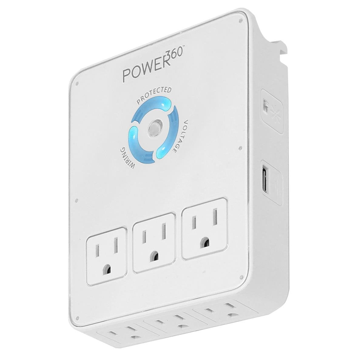 Acondicionador de Energía Panamax P360-DOCK Negro con 6 Tomas y 2 Puertos USB para Dispositivo Móvil